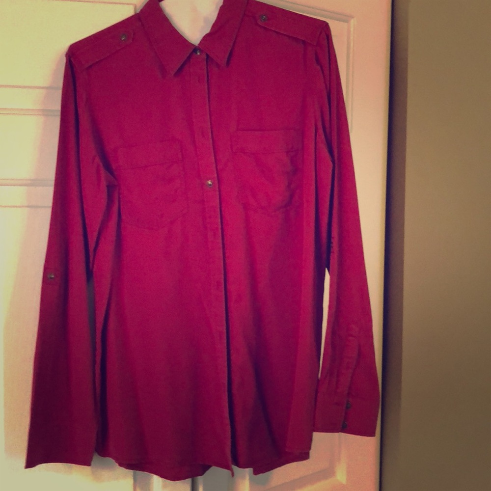 Medium boyfriend express button up. Worn once!